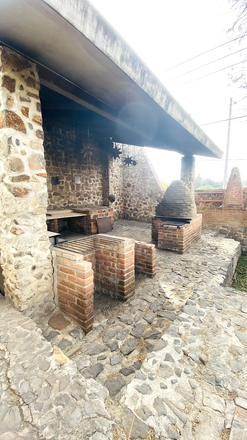 Terraza y cocina exterior, primera vista