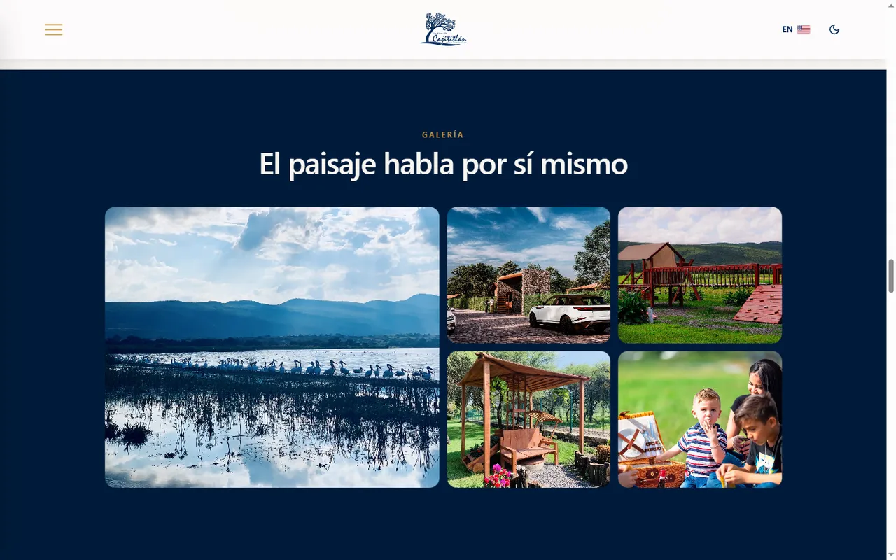 Galería del entorno de La Rivera de Cajititlán en su sitio oficial