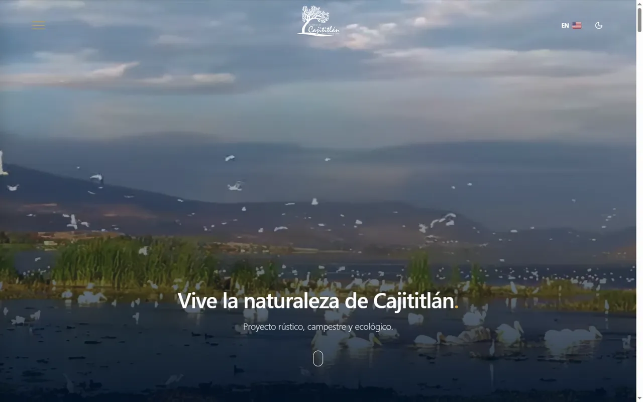 Portada del sitio oficial de La Rivera de Cajititlán